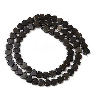 Natural Obsidian Beads Strands G-M403-A41-02-1