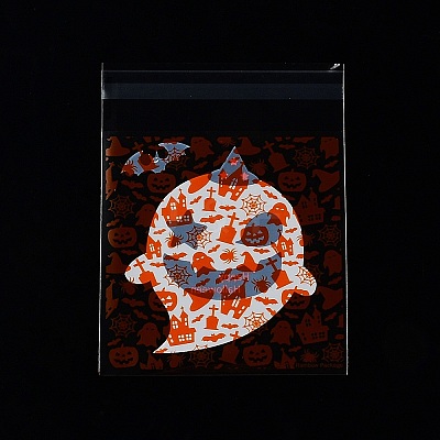 Halloween Theme Plastic Bakeware Bag ABAG-F007-02B-1