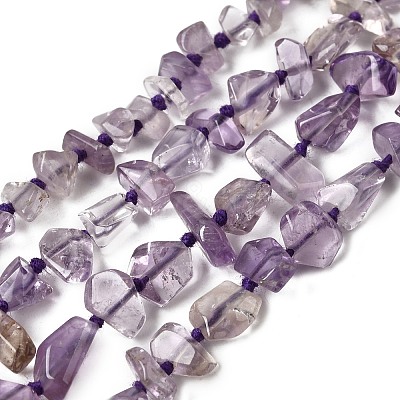 Natural Amethyst Beads Strands G-D365-E03-01-1