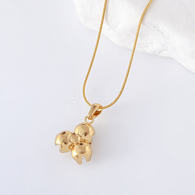 3Pcs Minimalist Stainless Steel Pave Imitation Pearl Triple Round Pendant Necklaces for Women PD0842-1
