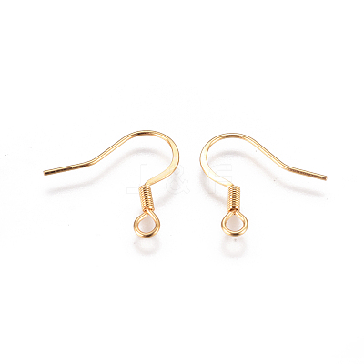 Ion Plating(IP) 304 Stainless Steel Earring Hooks STAS-F227-24A-G-1