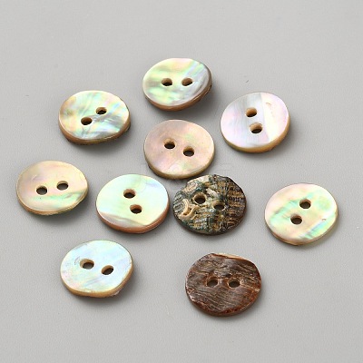 Natural Shell Buttons BUTT-WH0024-041C-1