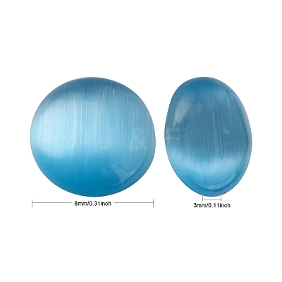 Cat Eye Cabochons X-CE-J002-8mm-M-1