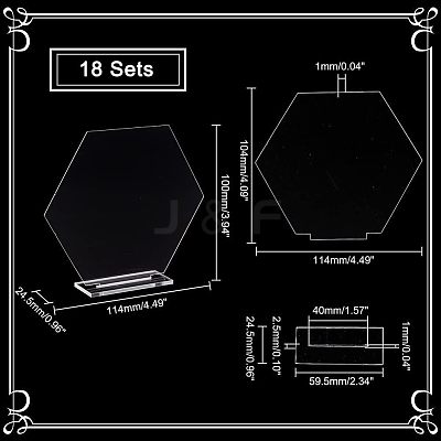 Acrylic Table Sign Holders DIY-WH0374-22-1