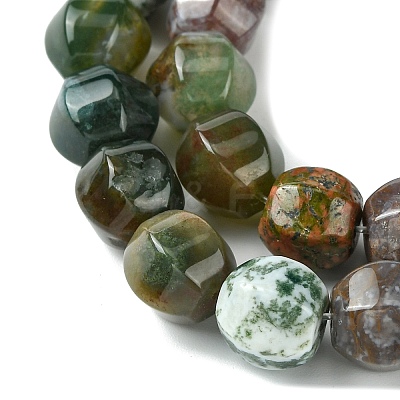 Natural Indian Agate Beads Strands G-H023-A06-01-1