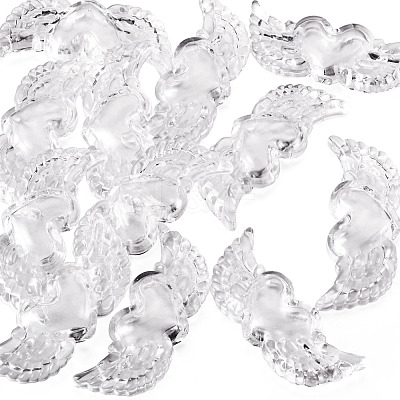 12Pcs Transparent Acrylic Beads TACR-TA0001-77B-1