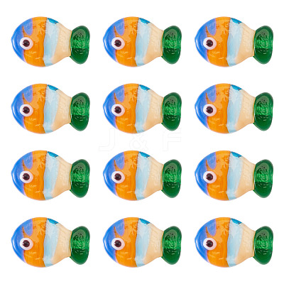 12Pcs Handmade Lampwork Beads LAMP-TA0001-74A-1