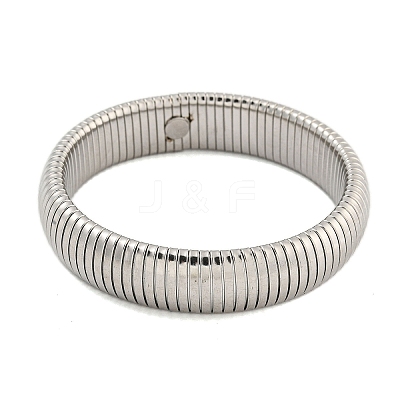 Non-Tarnish 304 Stainless Steel Spring Bangles for Women Men BJEW-U003-02F-P-1