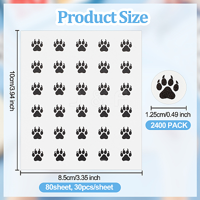 Round Dot PVC Decorative Stickers DIY-WH0423-009-1