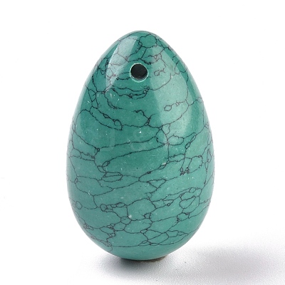 Synthetic Turquoise Pendants G-P438-E-06-1