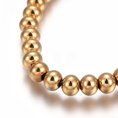 201 Stainless Steel Stretch Bracelets BJEW-F363-01G-1