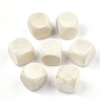 Unfinished Wood Beads X-WOOD-T012-27-1