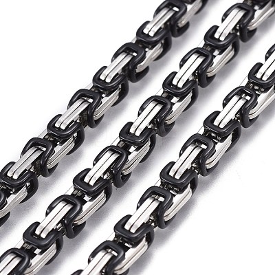304 Stainless Steel Byzantine Chains CHS-K010-03A-BP-1