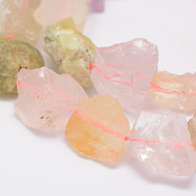 Raw Rough Natural Mixed Stone Bead Strands G-F403-06-1