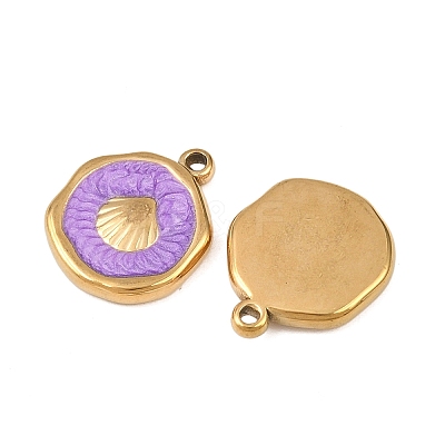 304 Stainless Steel Enamel Pendants STAS-P425-01G-05-1