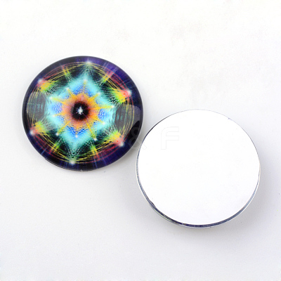 Glass Cabochons GGLA-L012-12mm-16-1