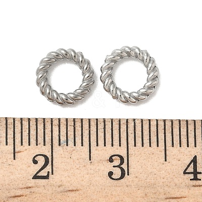 304 Stainless Steel Twisted Ring Linking Rings STAS-L300-005B-P-1