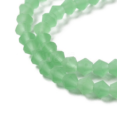 Imitate Austrian Crystal Frosted Glass Beads Strands EGLA-A039-T2mm-MD24-1