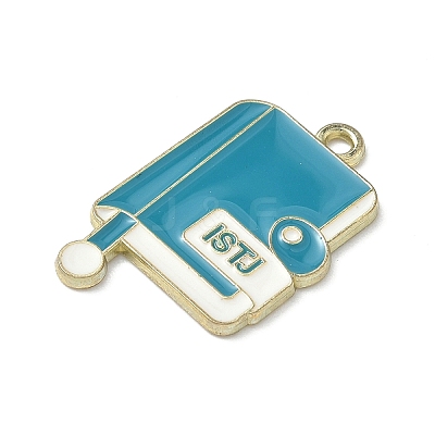 MBTI Theme Alloy Enamel Pendants ENAM-I083-01G-05-1