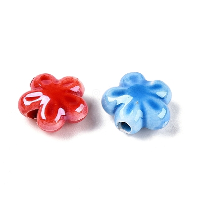 Glazed Porcelain Beads PORC-K003-01-A-1
