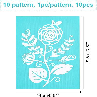 Christmas Reindeer Self-Adhesive Silk Screen Printing Stencil DIY-OC0001-99B-1