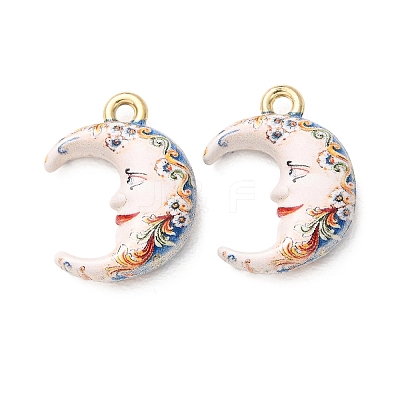 Printed Alloy Pendants AL-CBA7256-26G-1