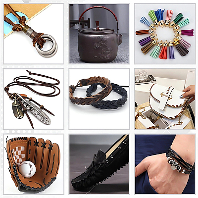 5M Cowhide Leather Cords for DIY Craft WL-GF0001-25A-01-1