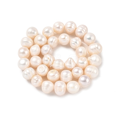 Natural Cultured Freshwater Pearl Beads Strands PEAR-I007-07T-02-1