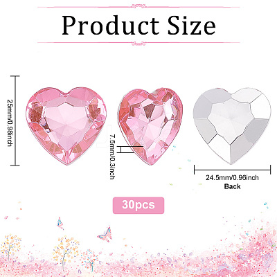 Acrylic Rhinestone Cabochons GACR-GA0001-03-1