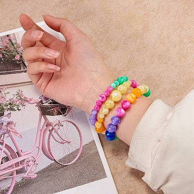 712Pcs 24 Colors Acrylic Beads MACR-SZ0001-68-1