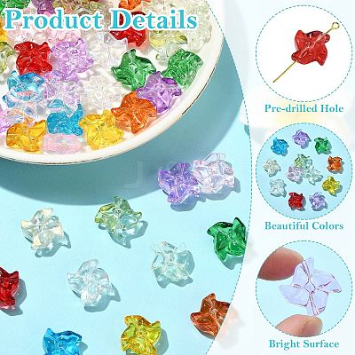 100Pcs 11 Colors Handmade Lampwork & Beads LAMP-CJ0002-89-1