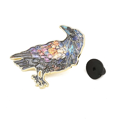 Raven Alloy Lapel Pin Backs for Backpack Clothes AL-CBABF13-04-1