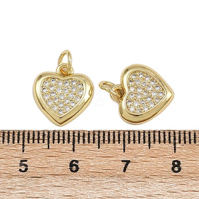 Brass Micro Pave Cubic Zirconia Pendants ZIRC-I367-11G-01-1