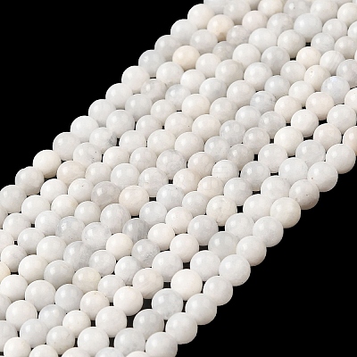 Nature Rainbow Moonstone Round Bead Strands G-M263-A-02AB-1