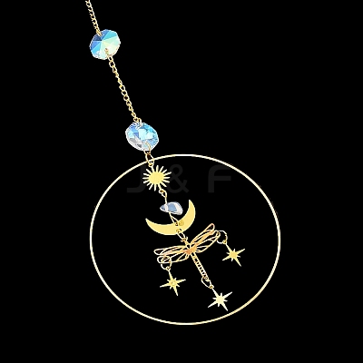 Brass Big Pendant Decorations LS-HJEW-M005-03G-03-1