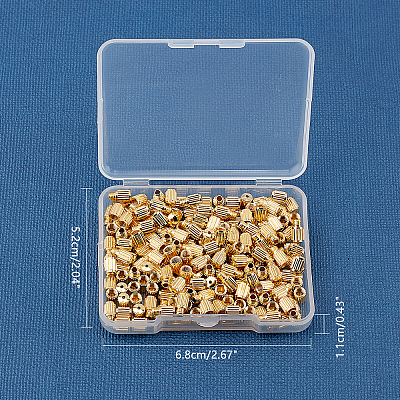Brass Screw Clasps KK-FH0001-07G-1