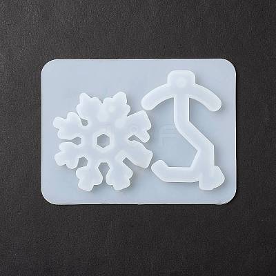 Key & Snowflake Shape DIY Pendant Silicone Molds LS-DIY-F114-17-1