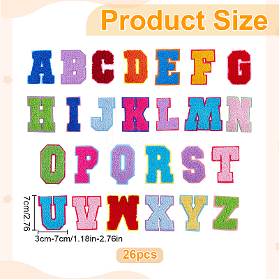 Polyester Embroider Thread Iron on/Sew On Patches PATC-WH0023-99-1