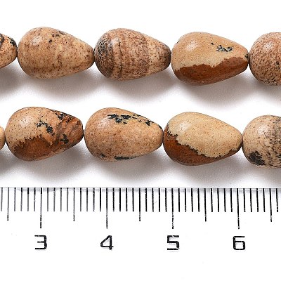 Natural Picture Jasper Beads Strands G-B106-A18-02-1