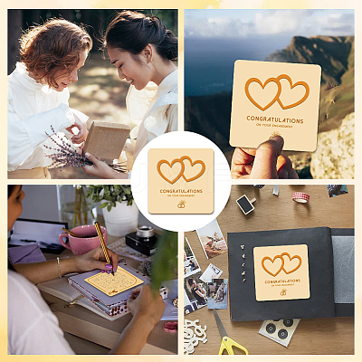 Wooden Commemorative Cards WOOD-WH0040-005-1
