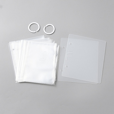 6 Inch PP Loose Leaf Photo Albums AJEW-WH0413-31B-1