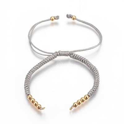 Nylon Cord Braided Bead Bracelets Making BJEW-F360-F03-1