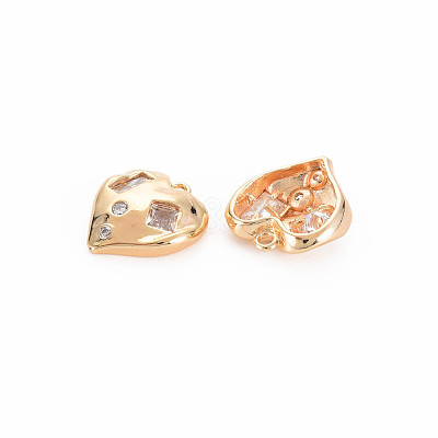Brass Micro Pave Cubic Zirconia Pendants KK-S364-251-1