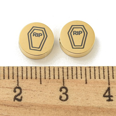Halloween 304 Stainless Steel Beads STAS-U017-01G-K-1