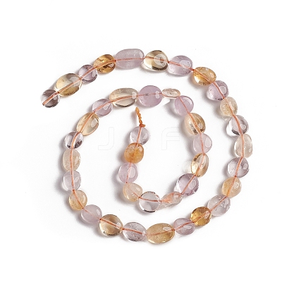 Natural Amethyst and Citrine Beads Strands G-D0002-D77-1