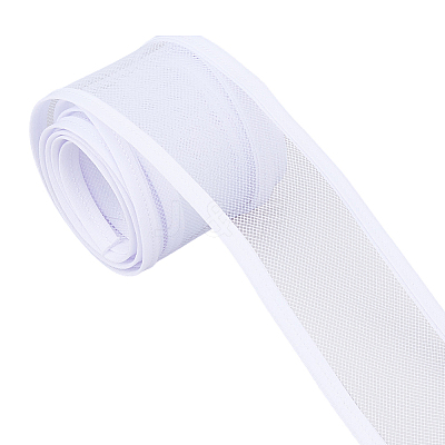 Elastic Polyester Mesh Ribbons OCOR-WH0082-172C-1