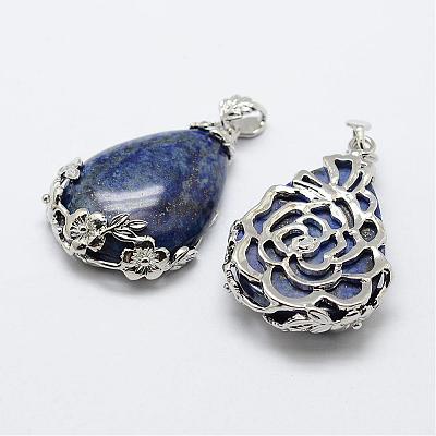 Natural Lapis Lazuli Pendants G-P275-03-1
