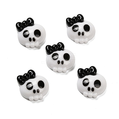 Halloween Opaque Resin Cabochons LS-CRES-I045-01G-02-1