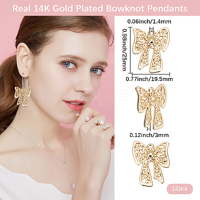 12Pcs Alloy Pendants FIND-BBC0004-14B-1