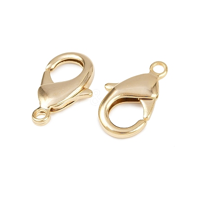 Brass Lobster Claw Clasps KK-905-G01-1